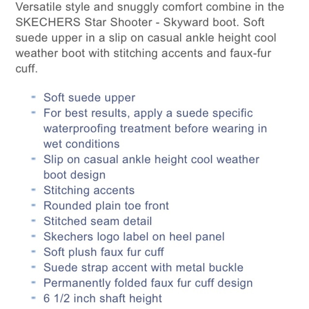 Skechers Star Shooter Skyward Suede & Fur-lined Black Boots NWT - Picture 2 of 12